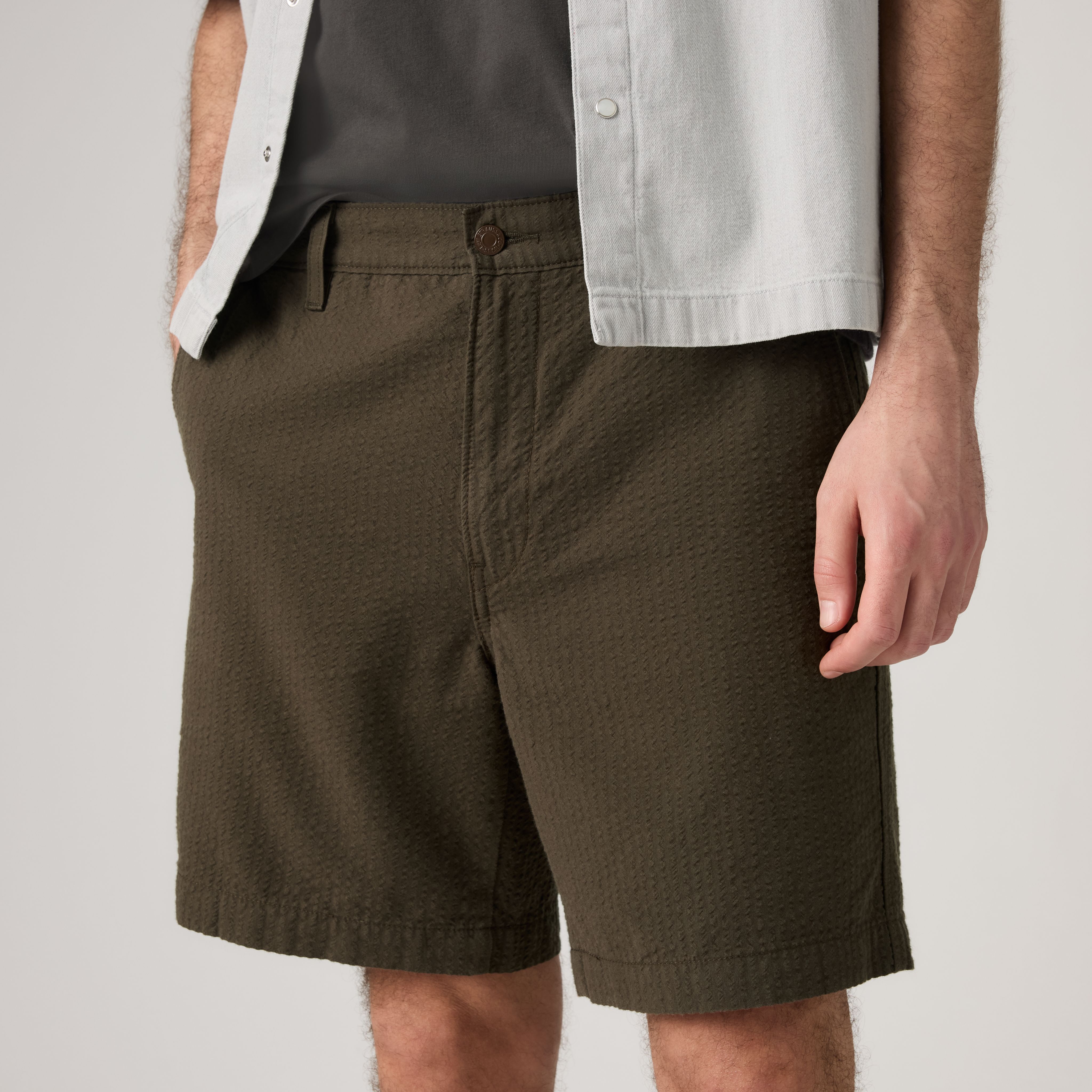 XX Chino Authentic Relaxed Seersucker 8" Men's Shorts 2