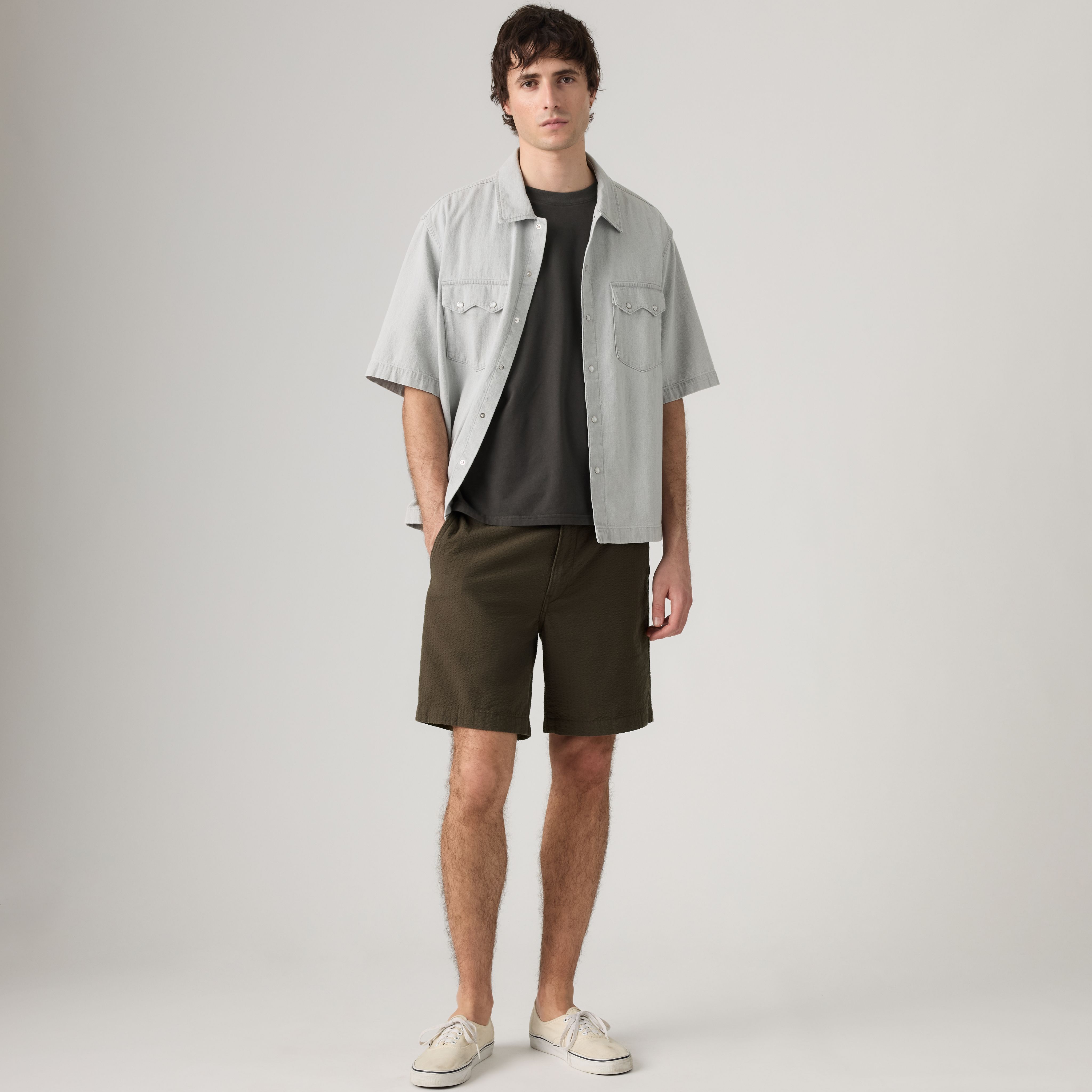 XX Chino Authentic Relaxed Seersucker 8" Men's Shorts 1