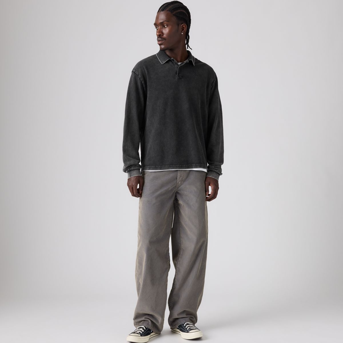 578™ Baggy Corduroy Men's Jeans — Worn-In Cord Dusk Khaki - Grey