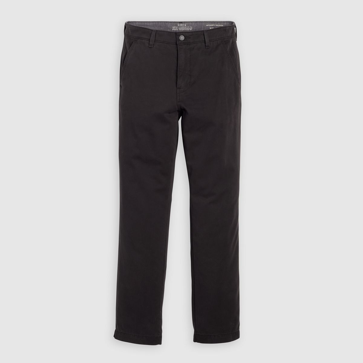 XX Chino Authentic Relaxed Men's Pants — Meteorite - Black
