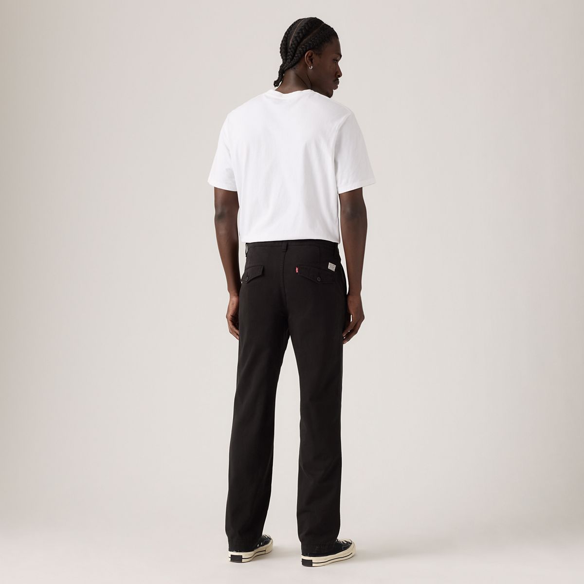 XX Chino Authentic Relaxed Men's Pants — Meteorite - Black