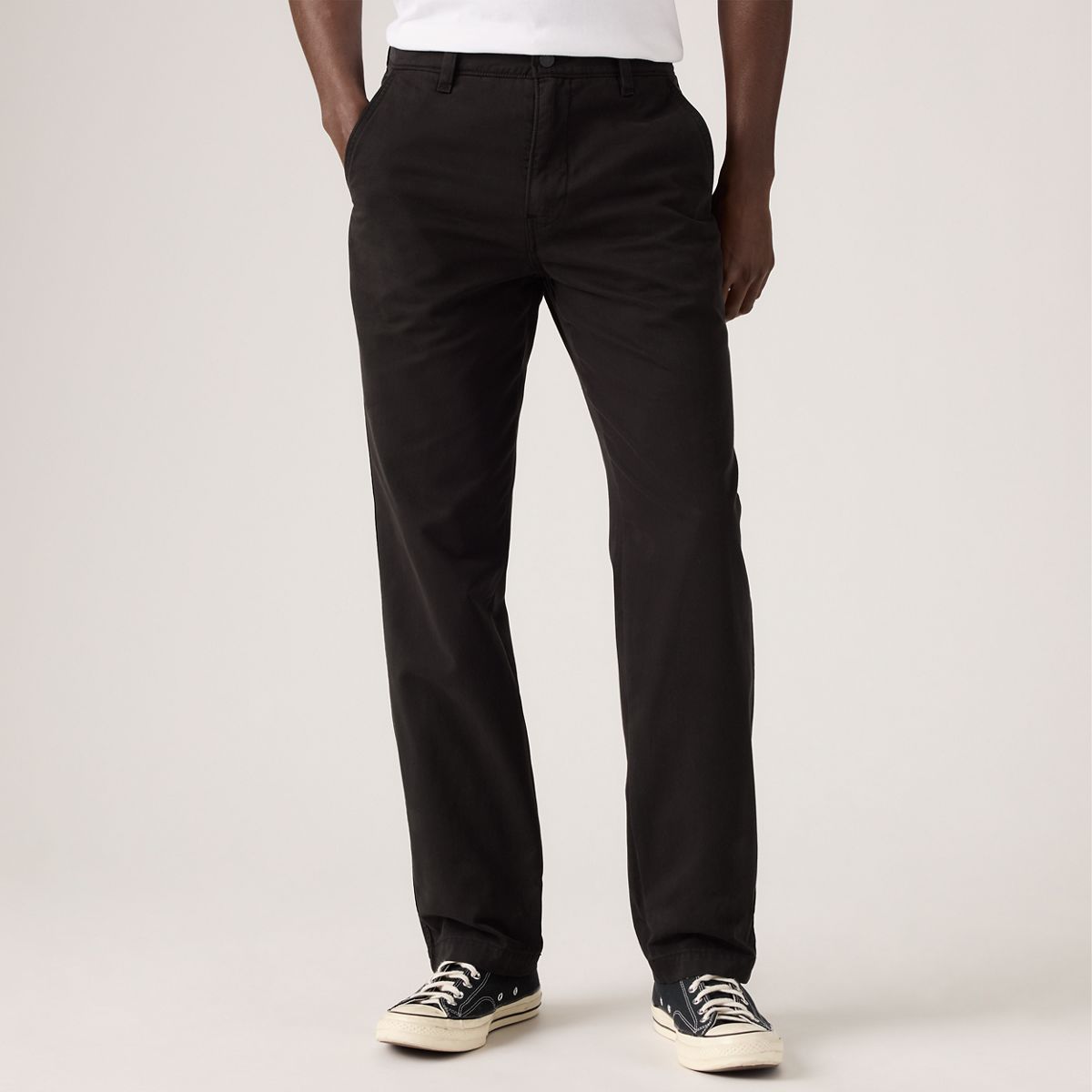 XX Chino Authentic Relaxed Men's Pants — Meteorite - Black
