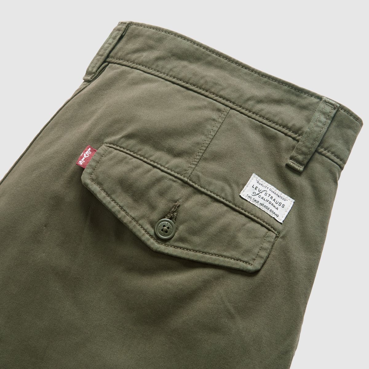 XX Chino Authentic Relaxed Men's Pants — Olive Night - Green