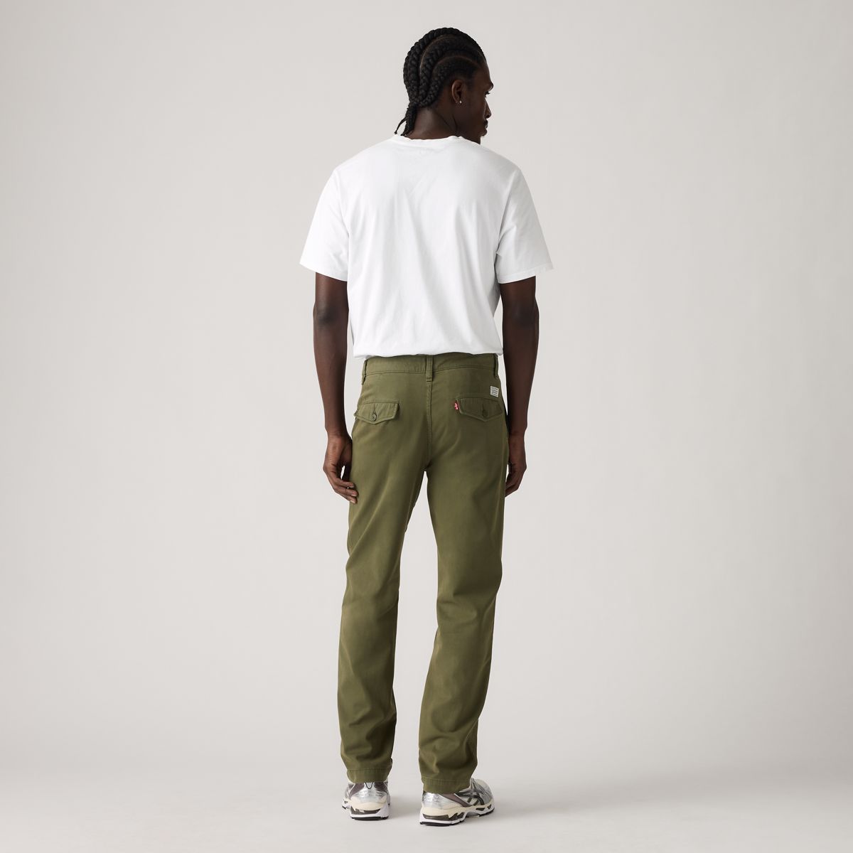 XX Chino Authentic Relaxed Men's Pants — Olive Night - Green