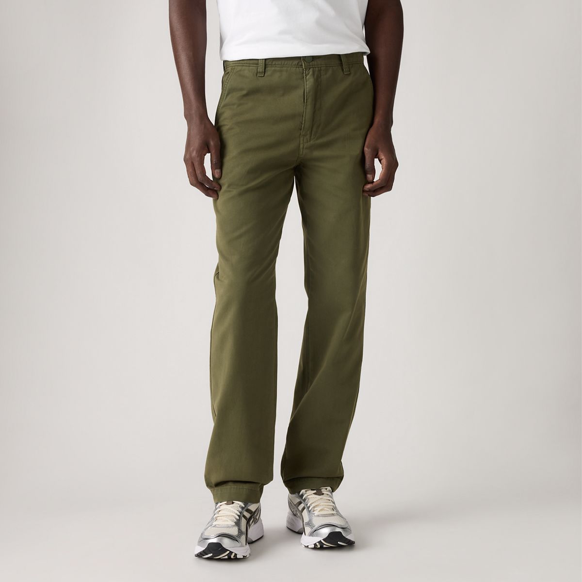 XX Chino Authentic Relaxed Men's Pants — Olive Night - Green