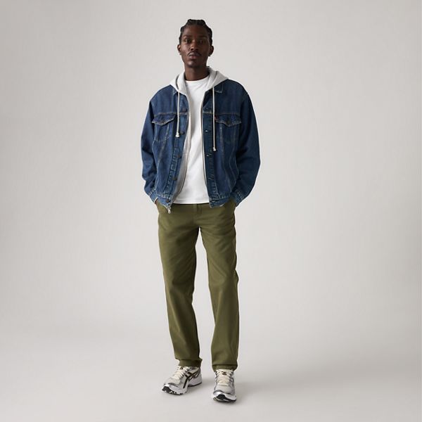 XX Chino Authentic Relaxed Men's Pants — Olive Night - Green