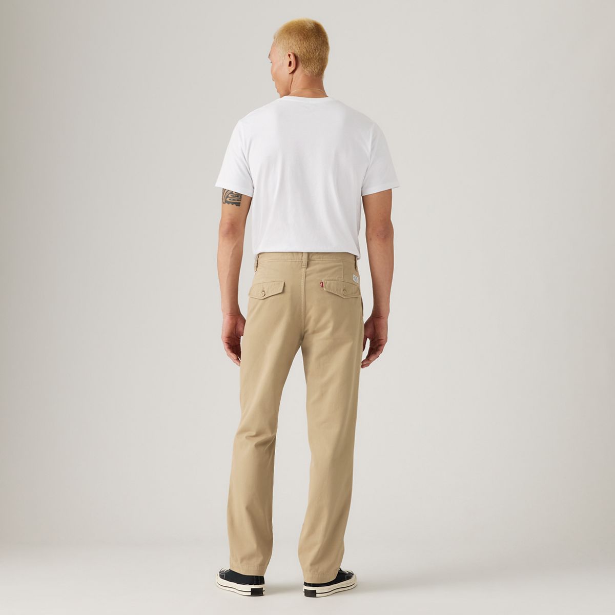 XX Chino Authentic Relaxed Men's Pants — Sand Khaki Auth Garment Dye - Tan