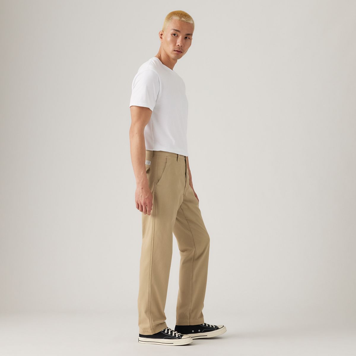 XX Chino Authentic Relaxed Men's Pants — Sand Khaki Auth Garment Dye - Tan