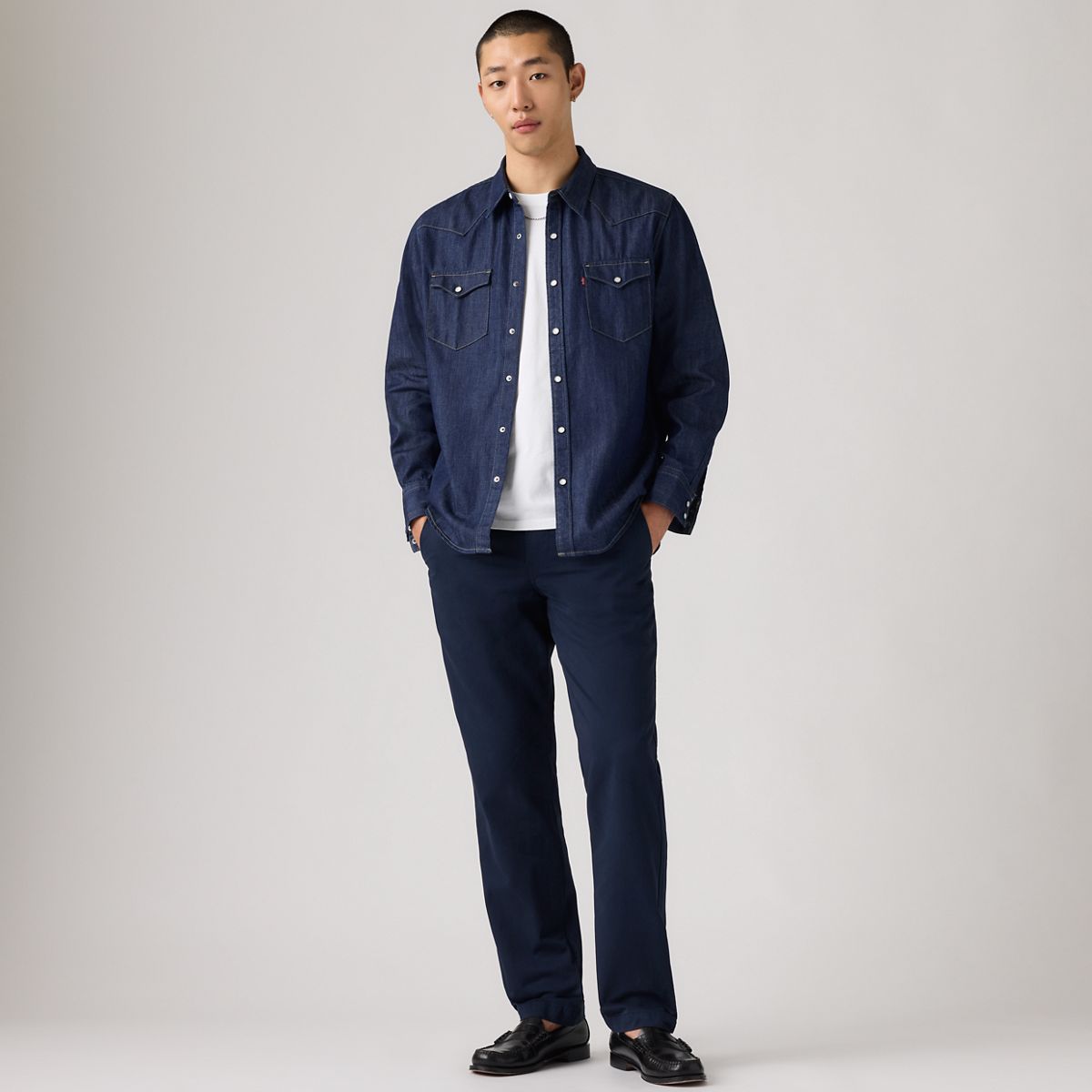 XX Chino Authentic Relaxed Men's Pants — Navy Blazer - Blue