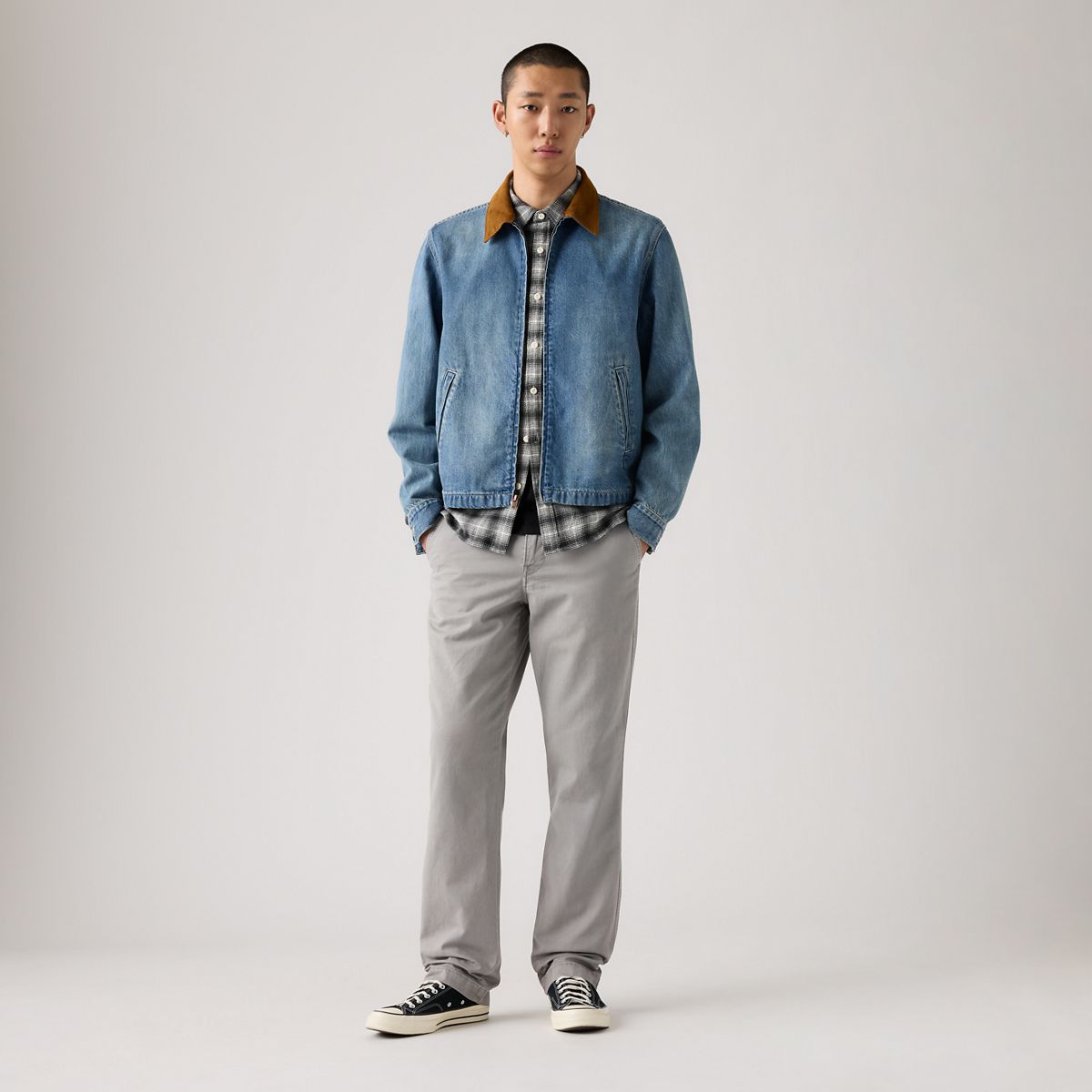 XX Chino Authentic Relaxed Men's Pants — Pebble Wash - Grey
