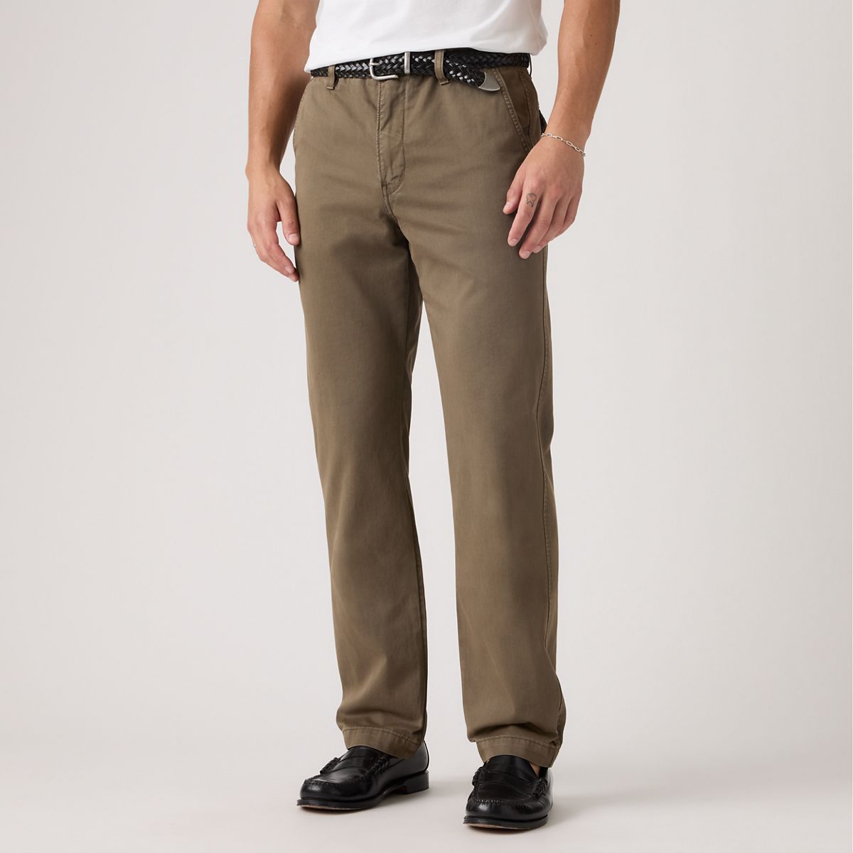 XX Chino Authentic Relaxed Men's Pants — Brown Wash - Brown