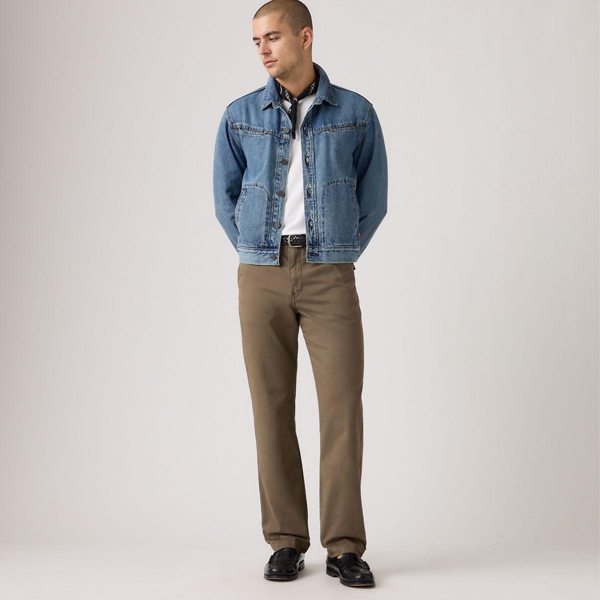 XX Chino Authentic Relaxed Men's Pants — Brown Wash - Brown