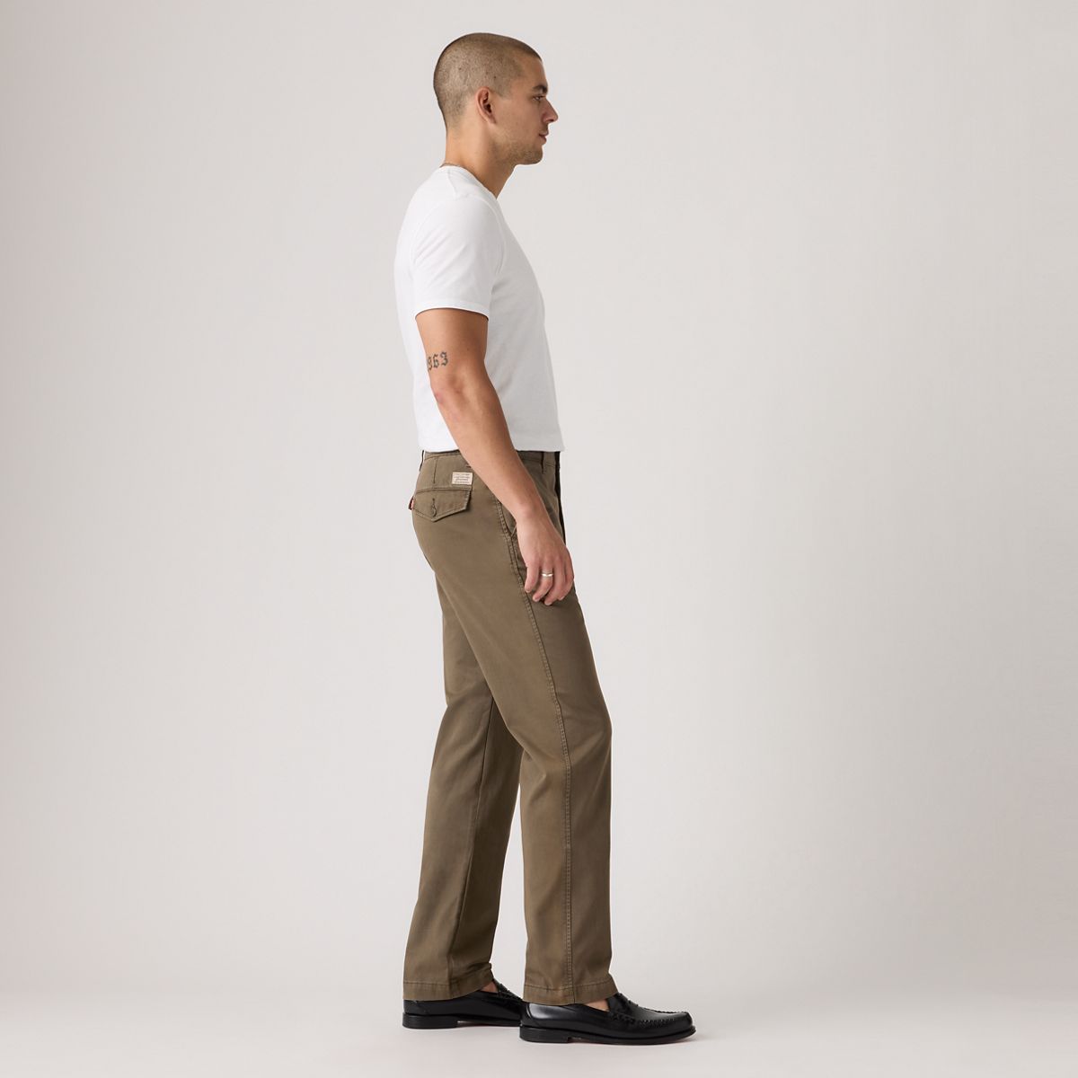 XX Chino Authentic Relaxed Men's Pants — Brown Wash - Brown