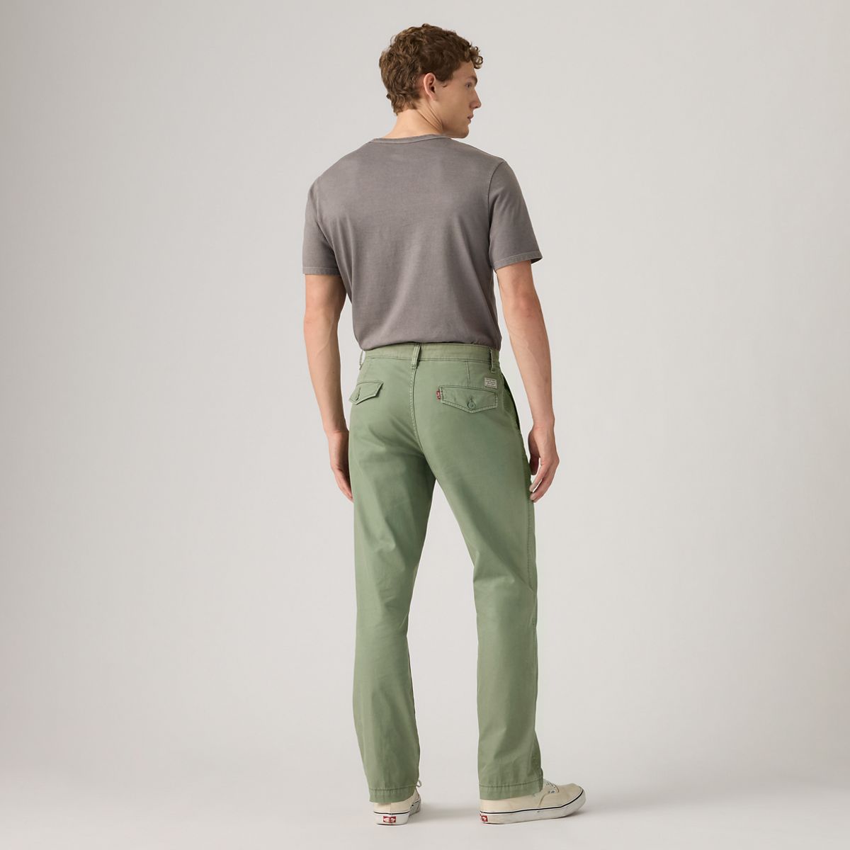 XX Chino Authentic Relaxed Lightweight Men's Pants — Olive Wash - Green