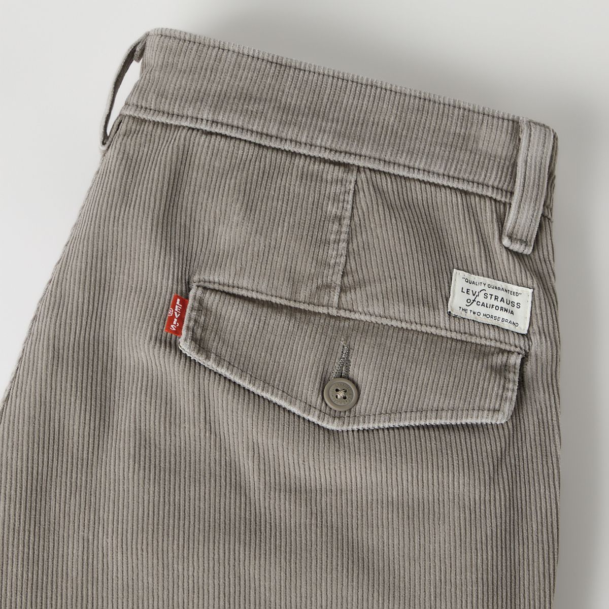 XX Chino Authentic Relaxed Corduroy Men's Pants — Smokey Taupe Corduroy - Grey