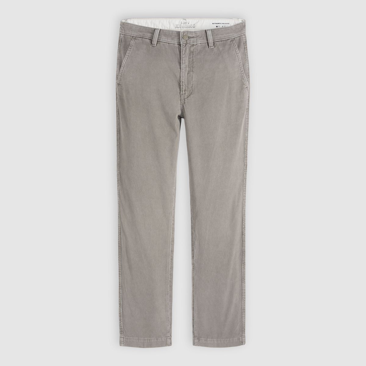 XX Chino Authentic Relaxed Corduroy Men's Pants — Smokey Taupe Corduroy - Grey
