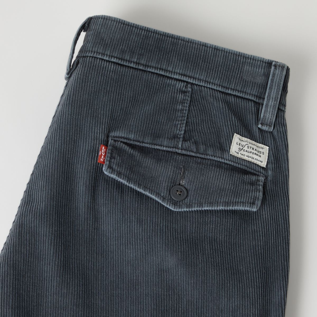 XX Chino Authentic Relaxed Corduroy Men's Pants — Ebony Corduroy - Blue