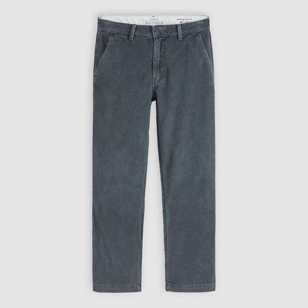 XX Chino Authentic Relaxed Corduroy Men's Pants — Ebony Corduroy - Blue
