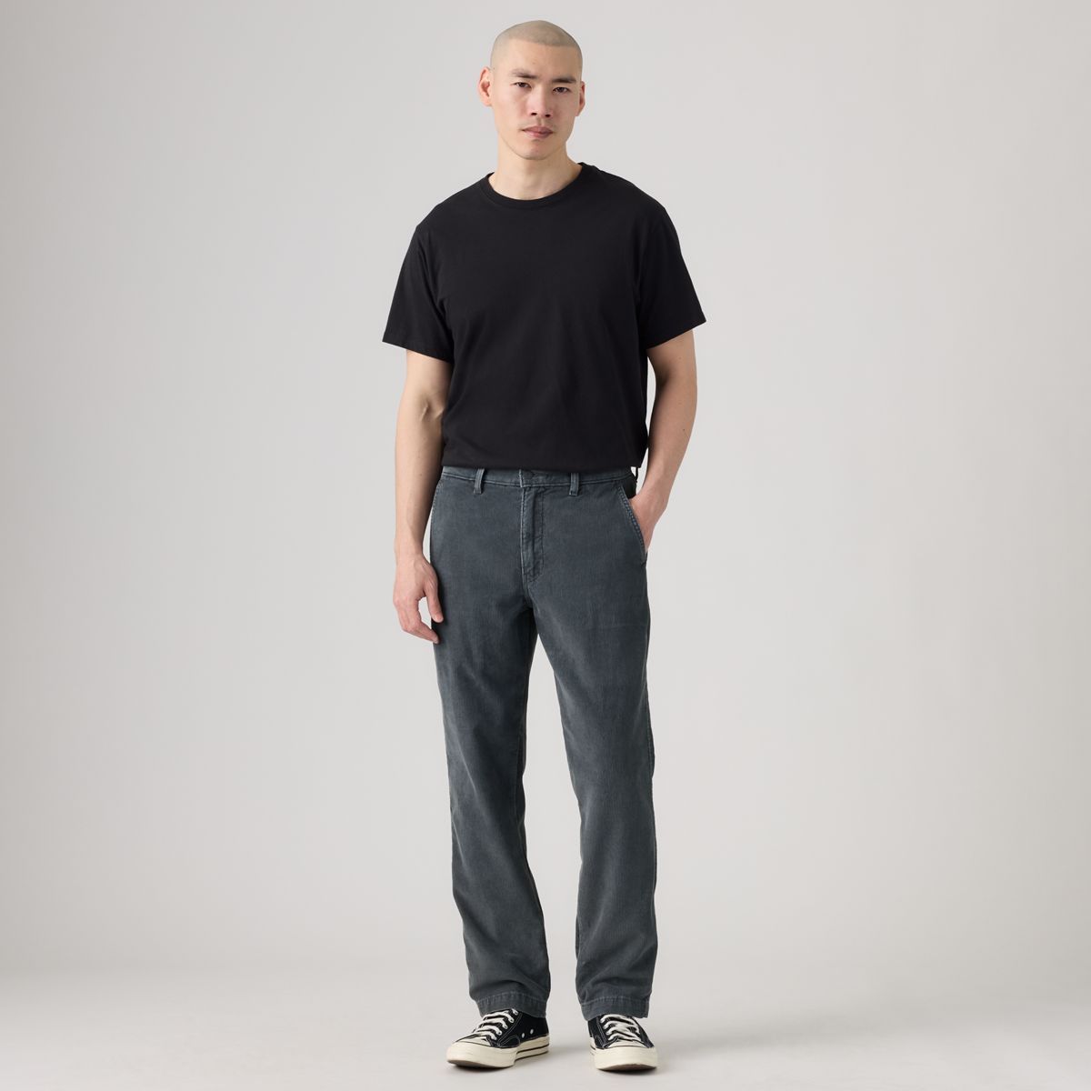 XX Chino Authentic Relaxed Corduroy Men's Pants — Ebony Corduroy - Blue