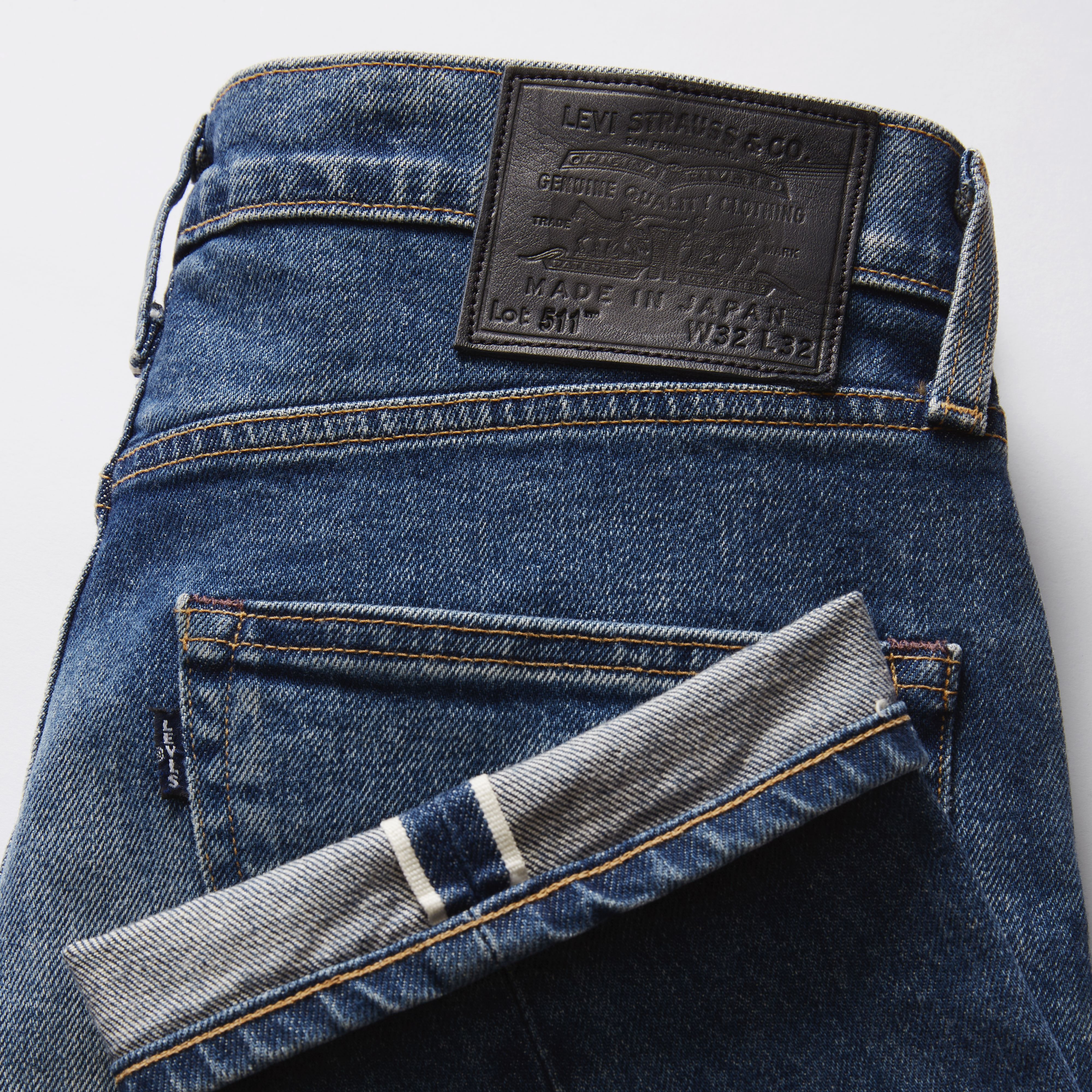 Made In Japan 511™ Slim Fit Selvedge Men's Jeans - Medium Wash