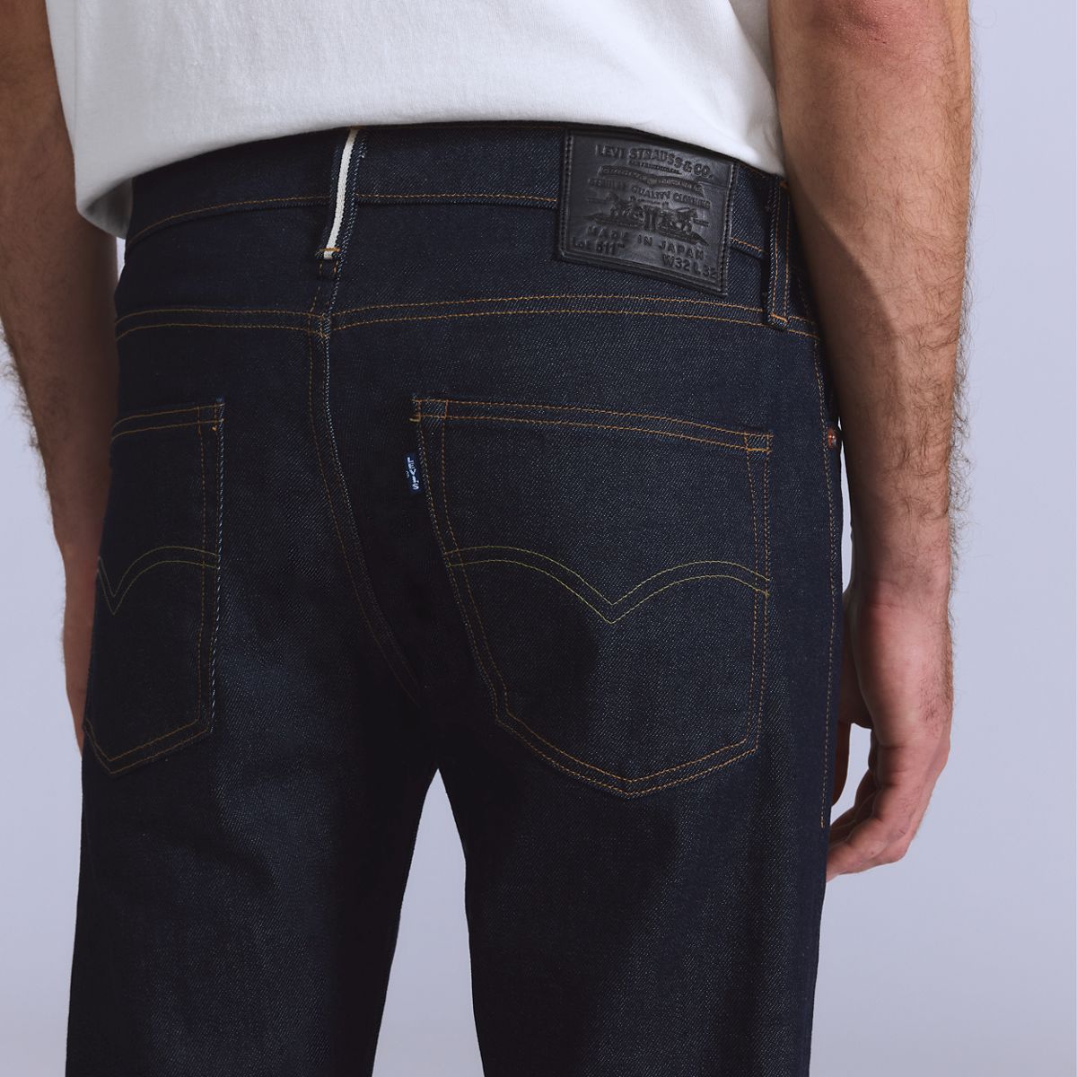 511™ Slim Selvedge Men's Jeans — Dark Rinse - Dark Wash