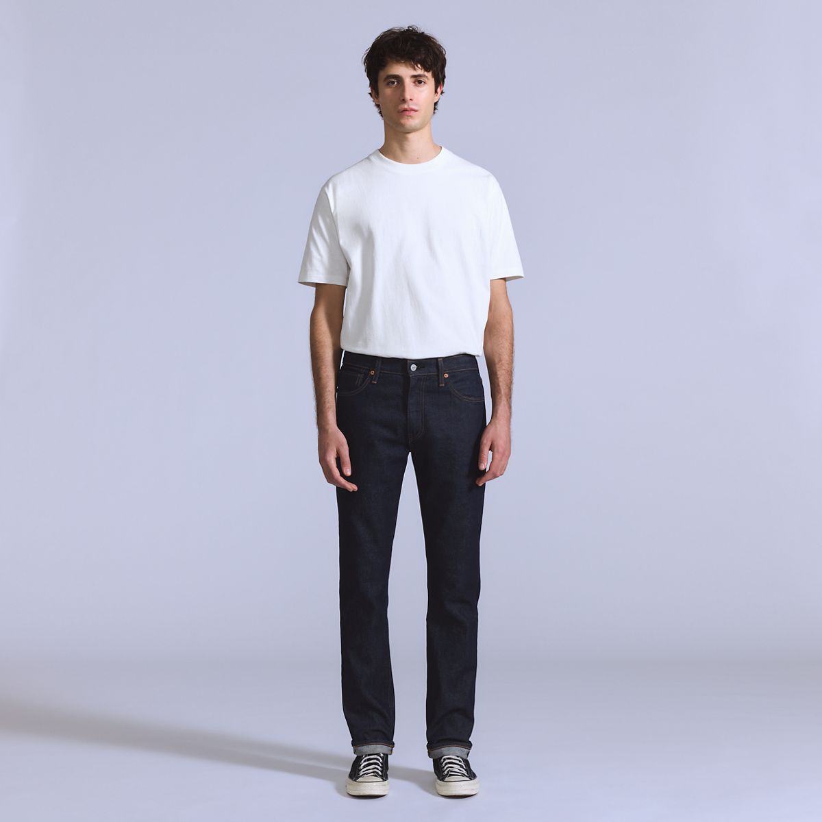 511™ Slim Selvedge Men's Jeans — Dark Rinse - Dark Wash