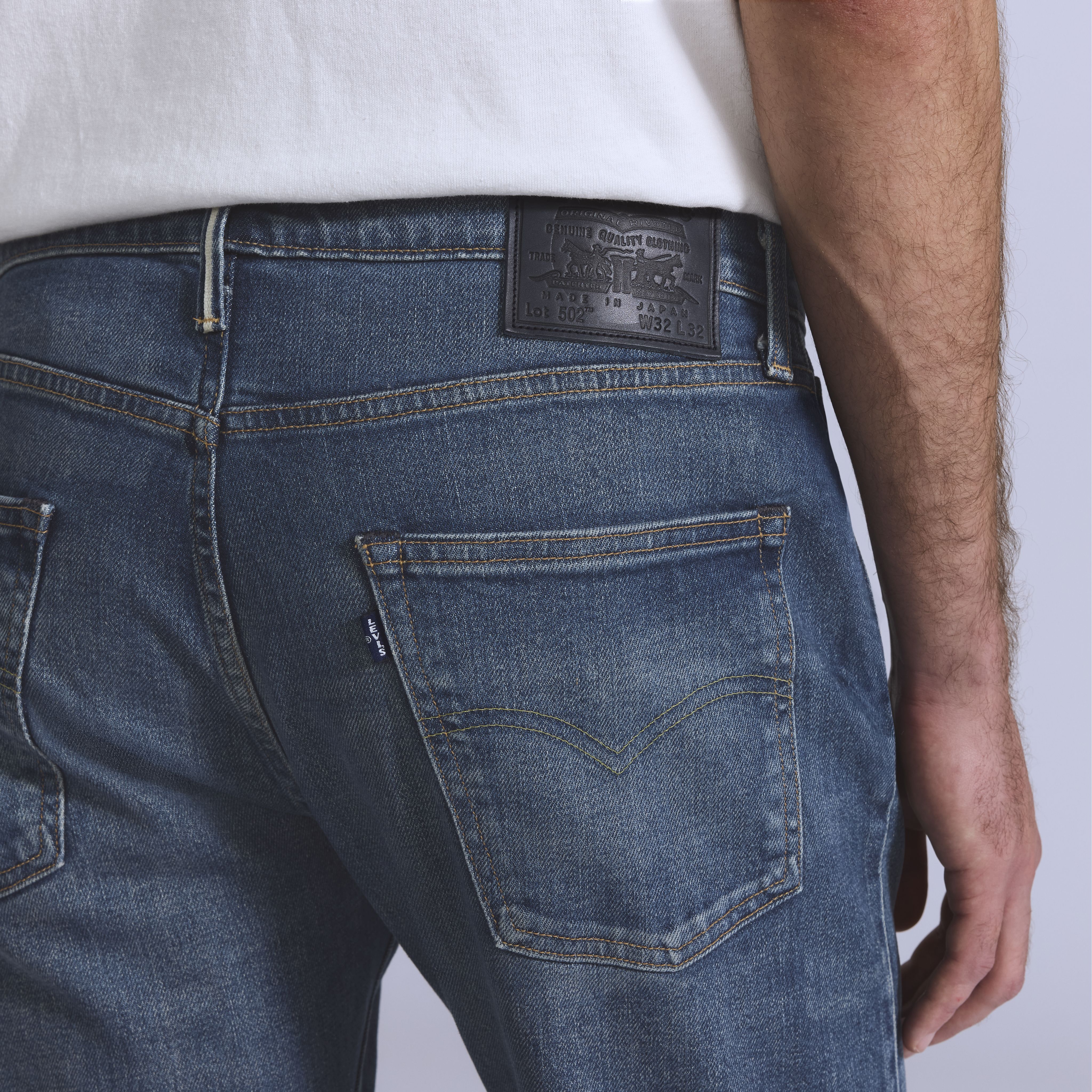 Made in Japan 502™ Taper Fit Selvedge Men's Jeans 3