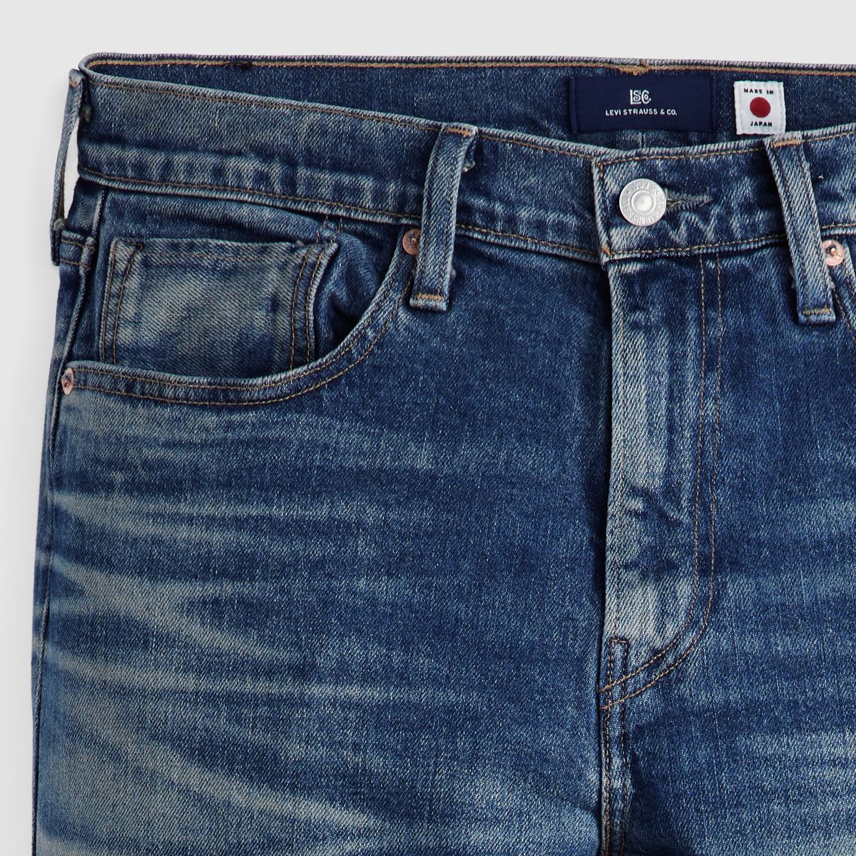 502™ Taper Selvedge Men's Jeans — Ripple - Medium Wash