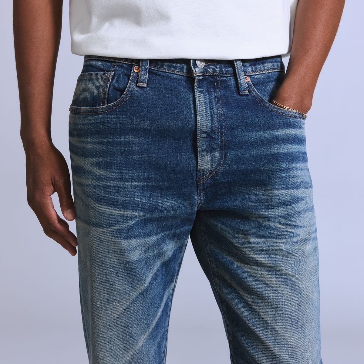 502™ Taper Selvedge Men's Jeans — Ripple - Medium Wash