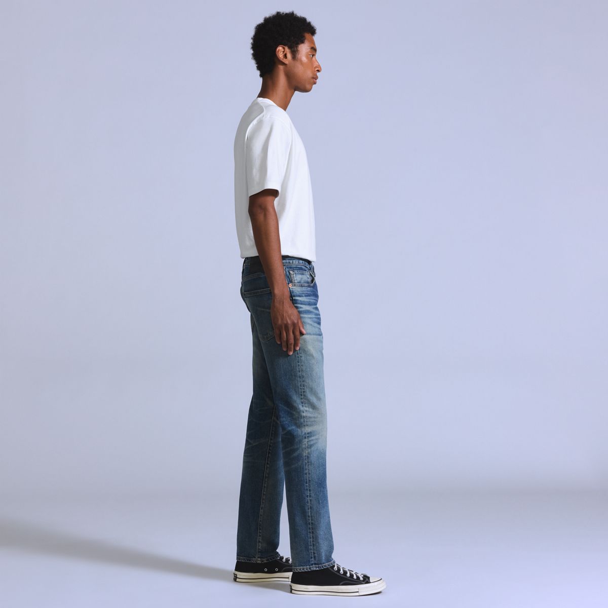 502™ Taper Selvedge Men's Jeans — Ripple - Medium Wash
