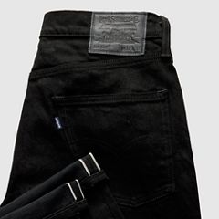 502™ Taper Selvedge Men's Jeans — One Wash Black - Black 9