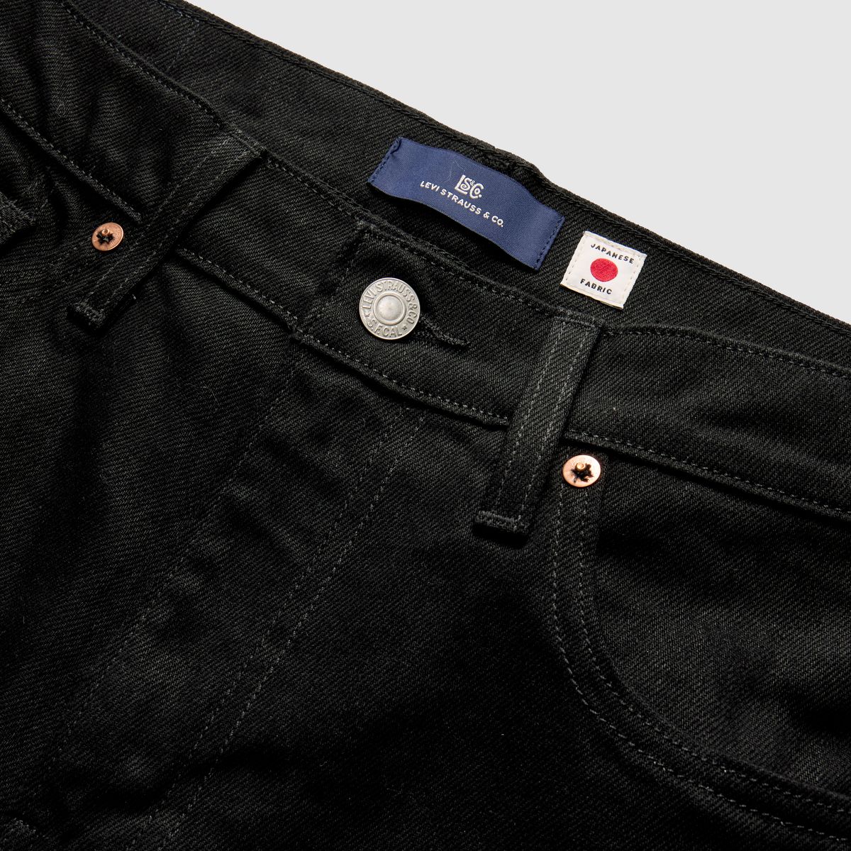 502™ Taper Selvedge Men's Jeans — One Wash Black - Black