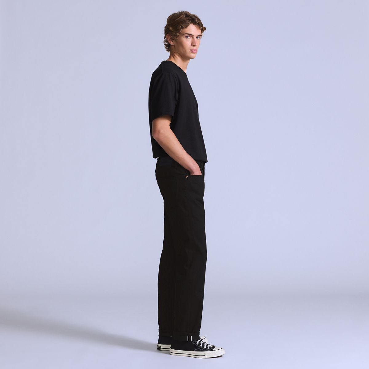 502™ Taper Selvedge Men's Jeans — One Wash Black - Black