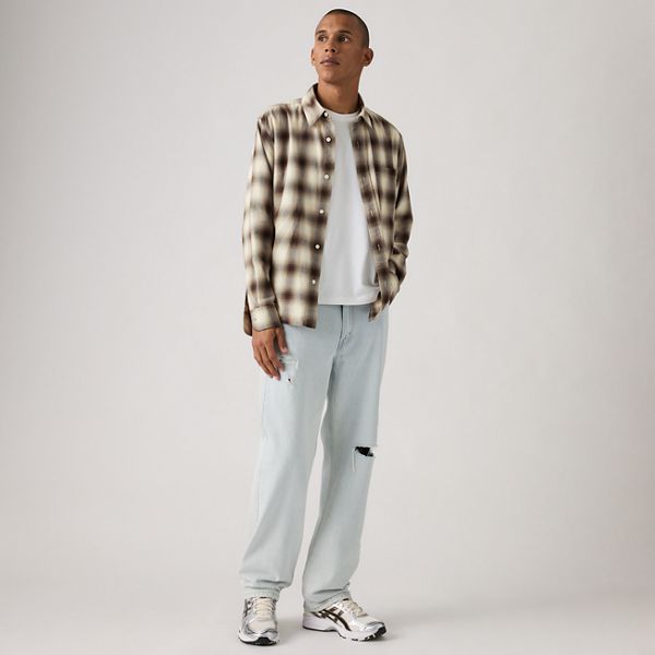 565™ Loose Straight Men's Jeans — Hint Of Indigo Distressed - Light Wash