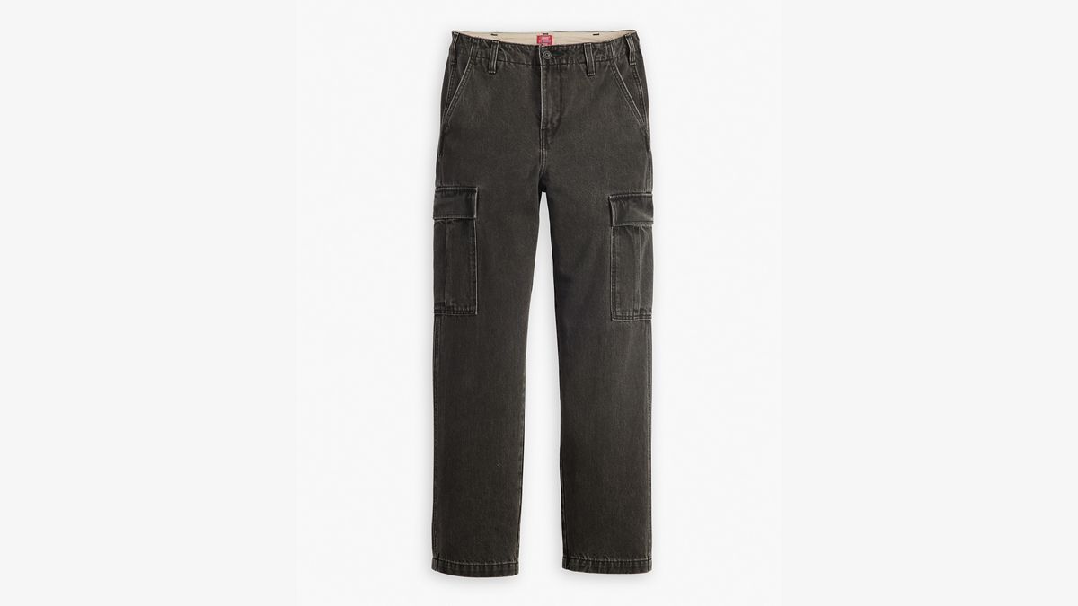 XX Cargo Straight Men's Pants — Darkly Wash - Black