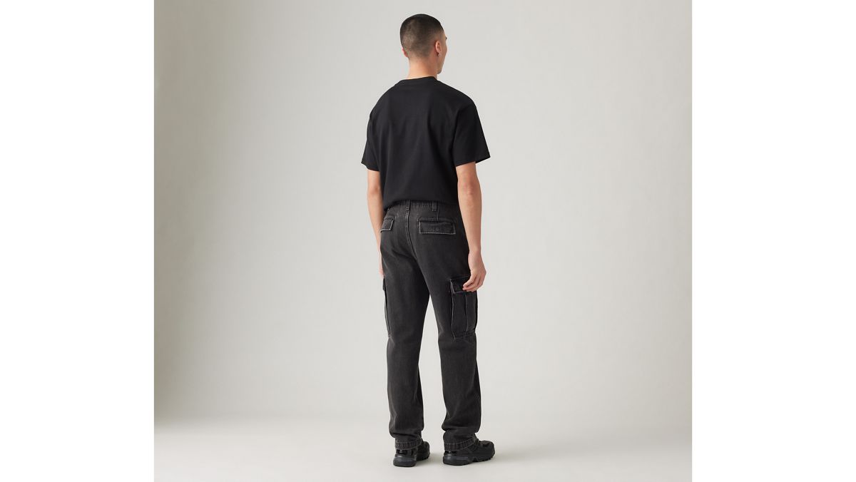 XX Cargo Straight Men's Pants — Darkly Wash - Black