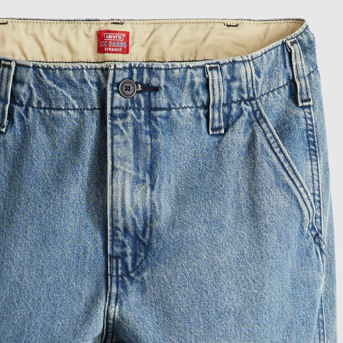 XX Cargo Straight Men's Pants — Surplus Baggage - Medium Wash - Non-Stretch