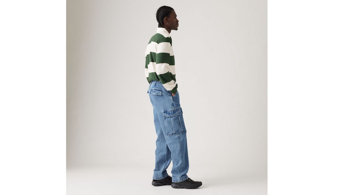 XX Cargo Straight Men's Pants — Surplus Baggage - Medium Wash - Non-Stretch