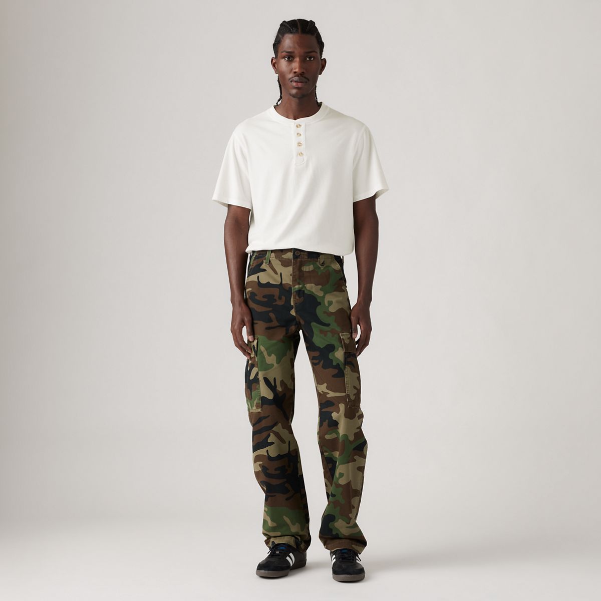 XX Cargo Straight Men's Pants — Demitasse Phalarope Camo - Green