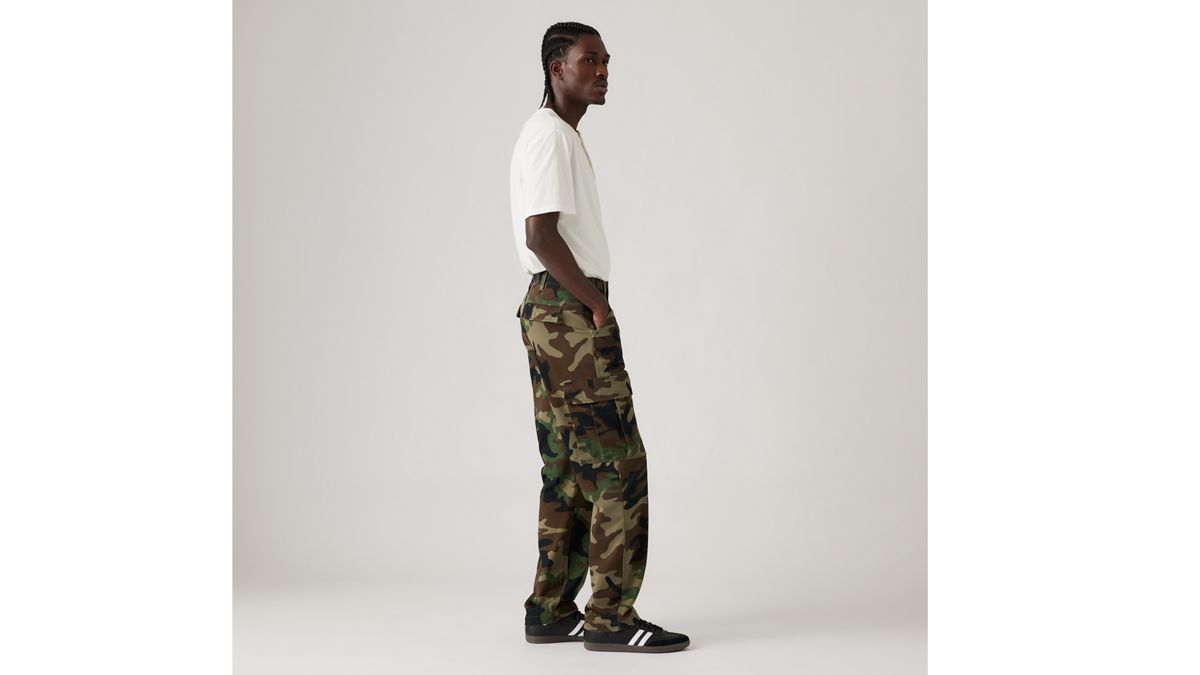 XX Cargo Straight Men's Pants — Demitasse Phalarope Camo - Green