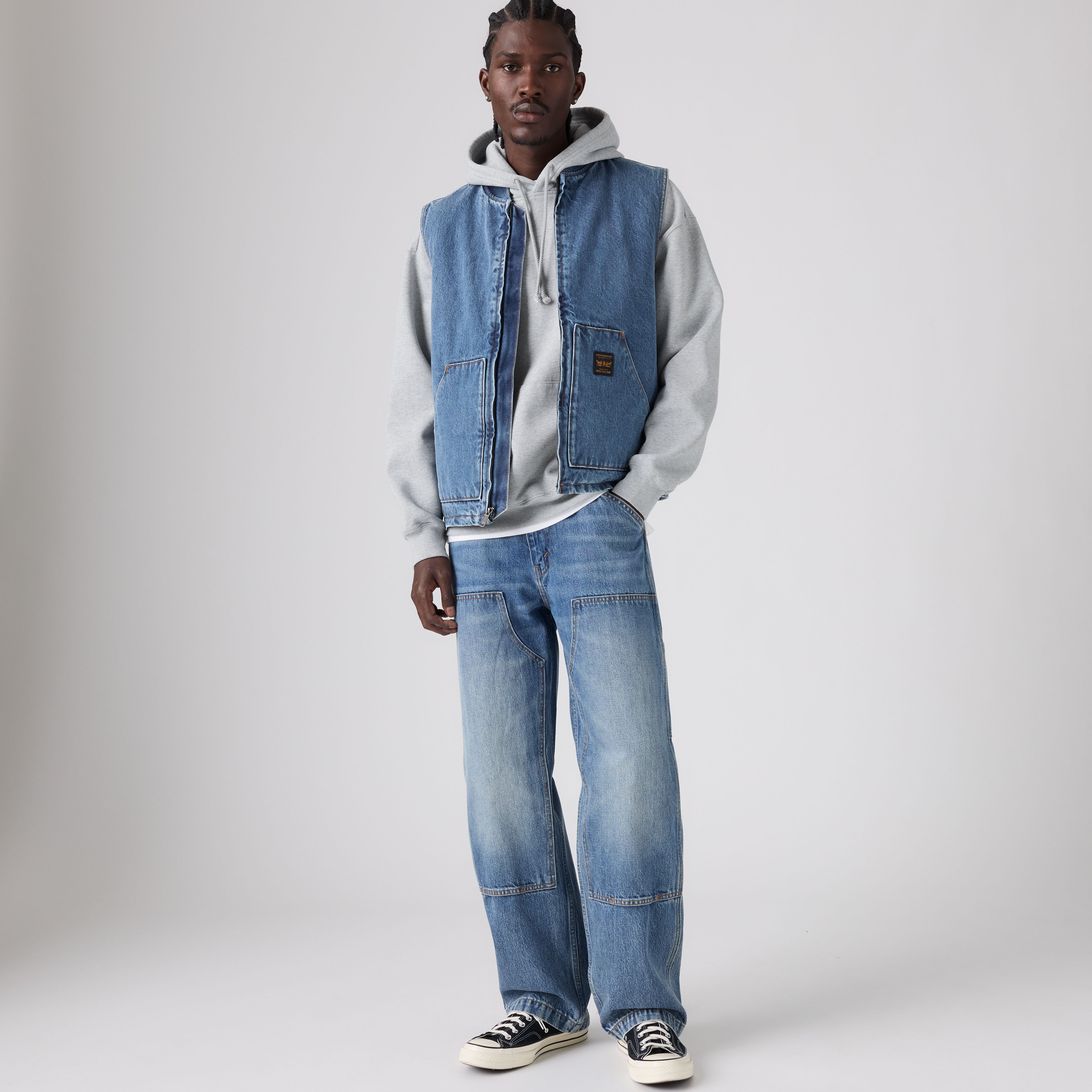 568MC Jean ample droit pour homme 1