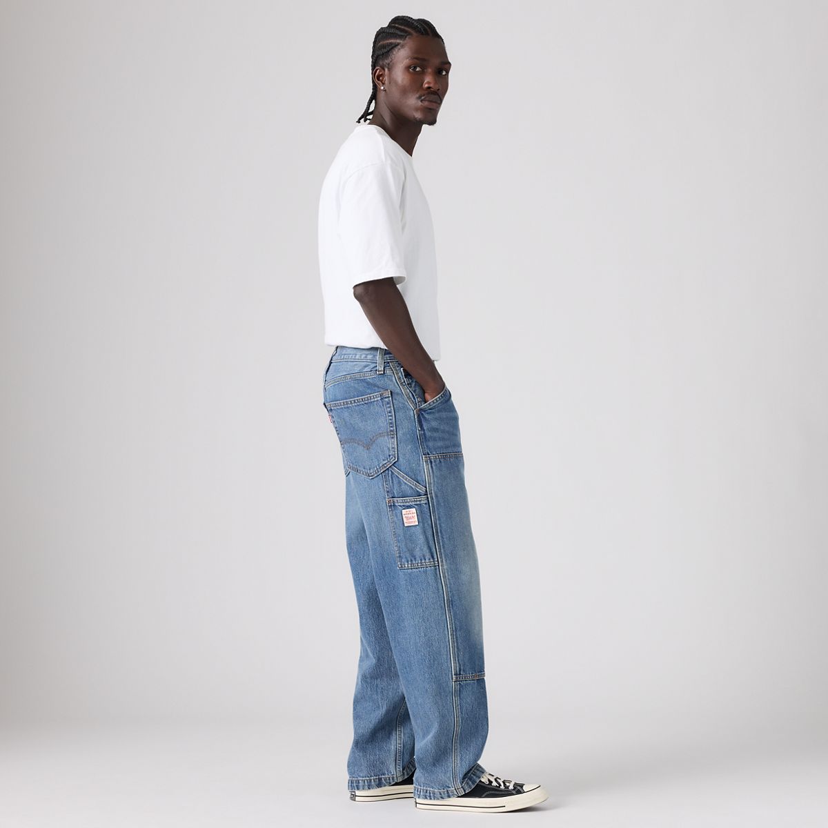 568™ Loose Straight Double-Knee Carpenter Men's Jeans — Detroit Wash - Medium Wash - Non-Stretch