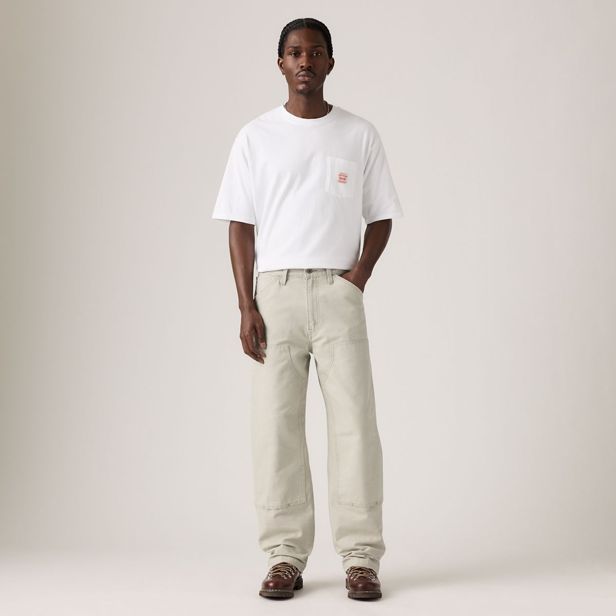 568™ Loose Straight Double-Knee Carpenter Men's Jeans — Clay London Fog - Grey