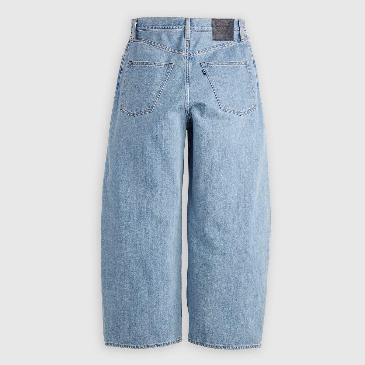 Wide Pleated Crop Men's Jeans — Moj Al Paso - Light Wash