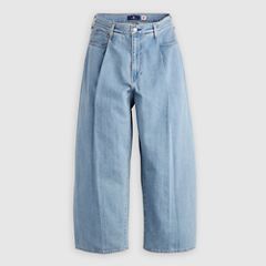 Wide Pleated Crop Men's Jeans — Moj Al Paso - Light Wash 7