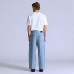 Wide Pleated Crop Men's Jeans — Moj Al Paso - Light Wash 4