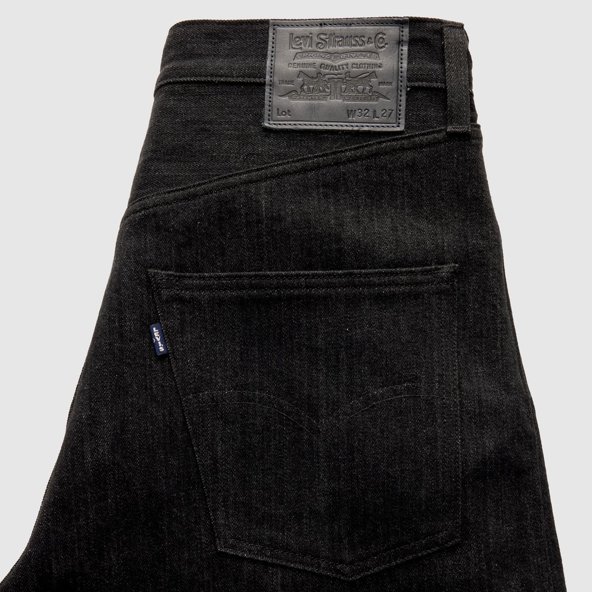 Wide Pleated Crop Men's Jeans — MOJ Darkstar - Black