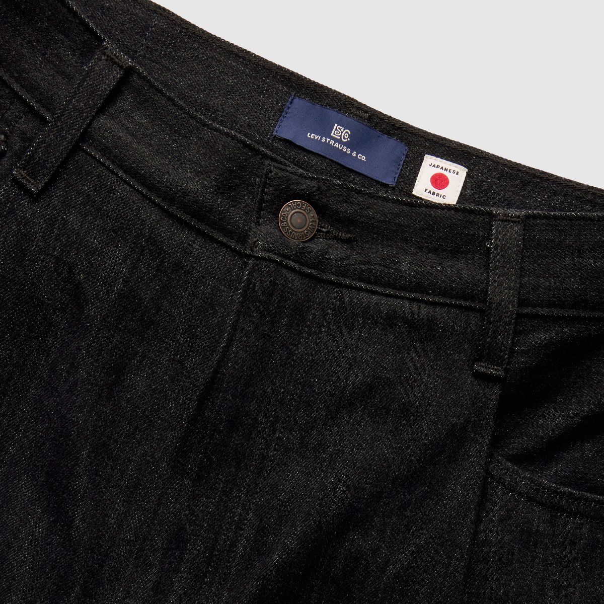 Wide Pleated Crop Men's Jeans — MOJ Darkstar - Black