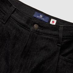 Wide Pleated Crop Men's Jeans — MOJ Darkstar - Black 10