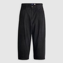 Wide Pleated Crop Men's Jeans — MOJ Darkstar - Black 7